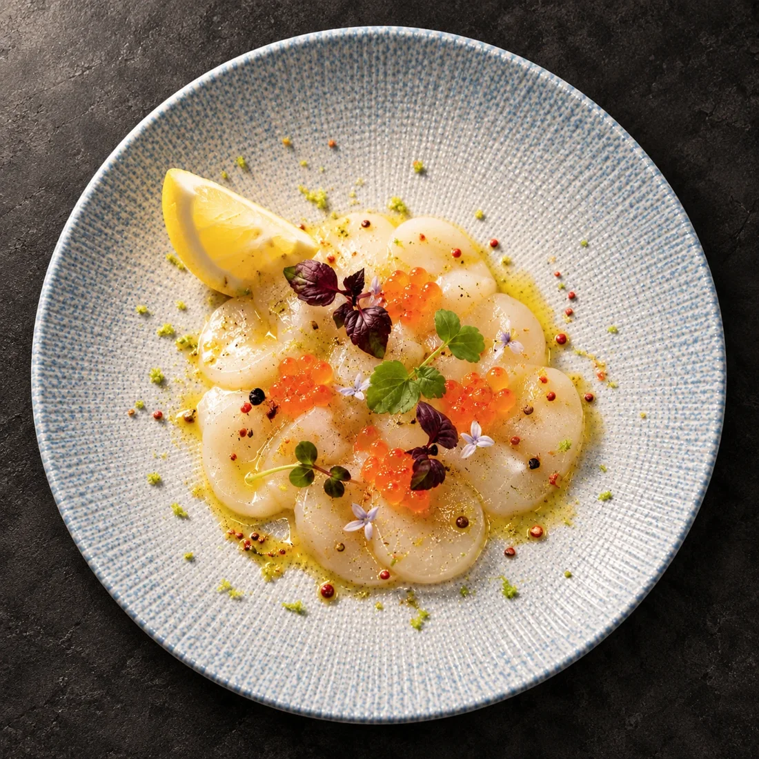 Photographie culinaire du restaurant Autentica, signée du logo