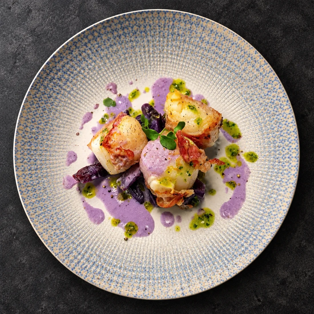 Photographie culinaire du restaurant Autentica, signée du logo